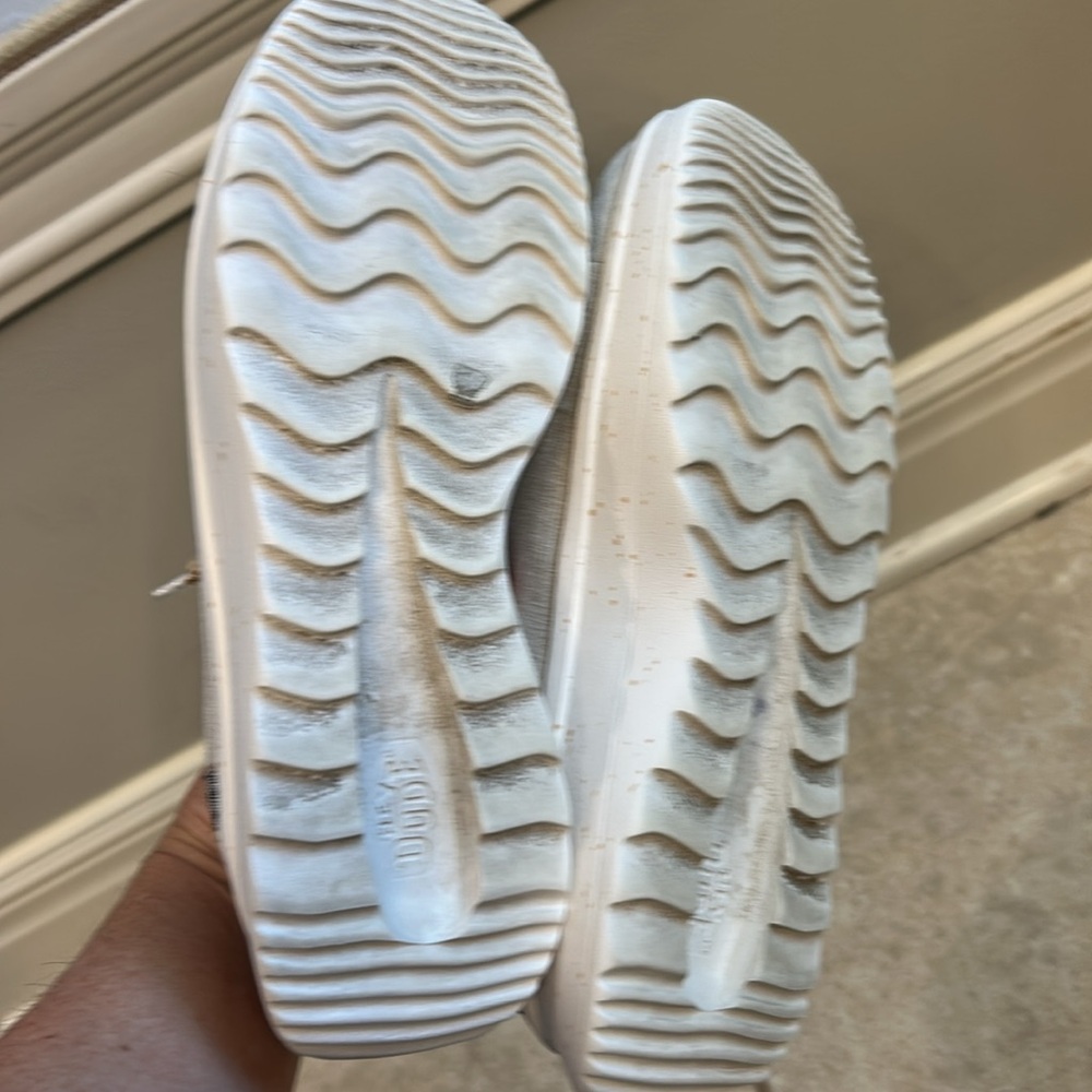 Hey Dude Wendy Peak Woven Casual Shoes Natural Sz 7 - Picture 3 of 5